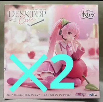 벚꽃 미쿠 Desktop Cute 피규어 ~체리 쿠션 2체 세트