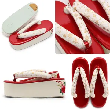 장미 자수 통굽 조리 성인식 졸업식