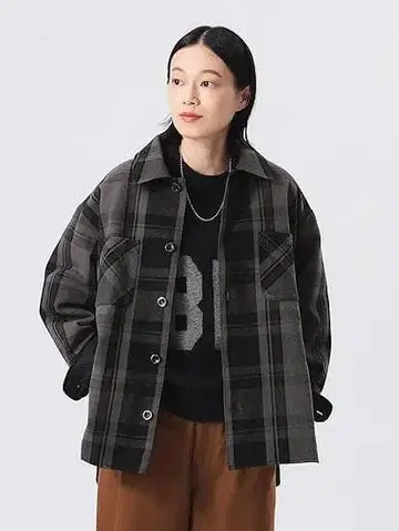 BIGMAC x BEAMS BOY 별주 퀼트 플란넬 셔츠 자켓