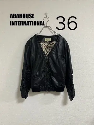 REVISITATION 천연 가죽 숏 기장 가죽 자켓 36 ( S~M )