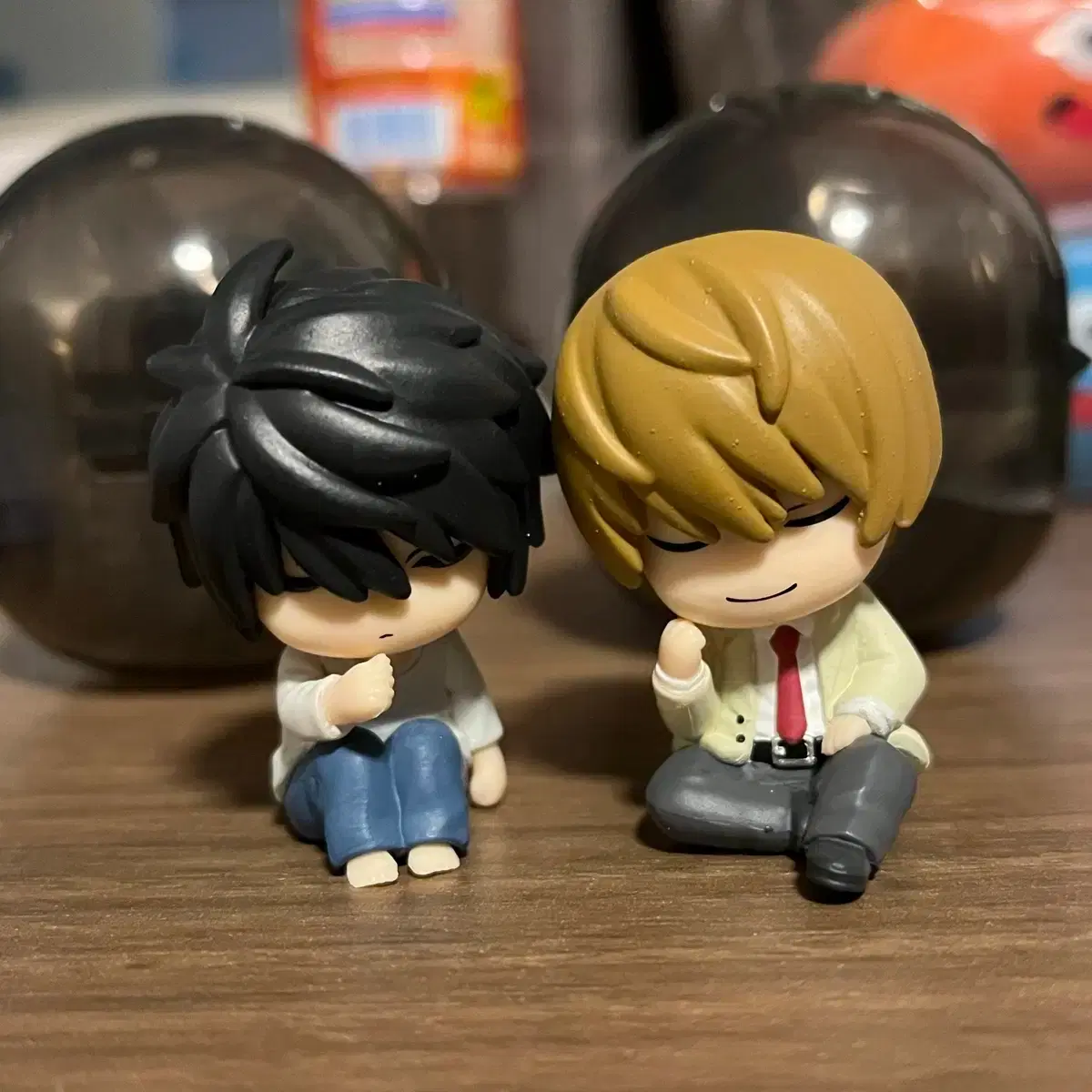 Death Note Shoulder Bump Gacha Unopened L + Light Figure Bulk