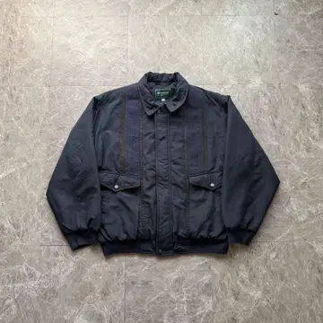 Greeman 짧은 기장 해링턴 자켓 니트 충전솜