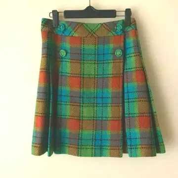 제인 마플 돈 루 살롱 체크 랩 스커트