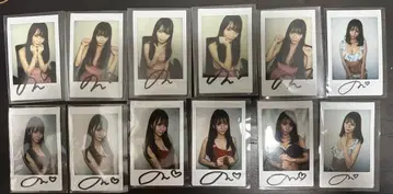 프레스티지 노노우라 단 친필 사인 폴라로이드 12장 세트