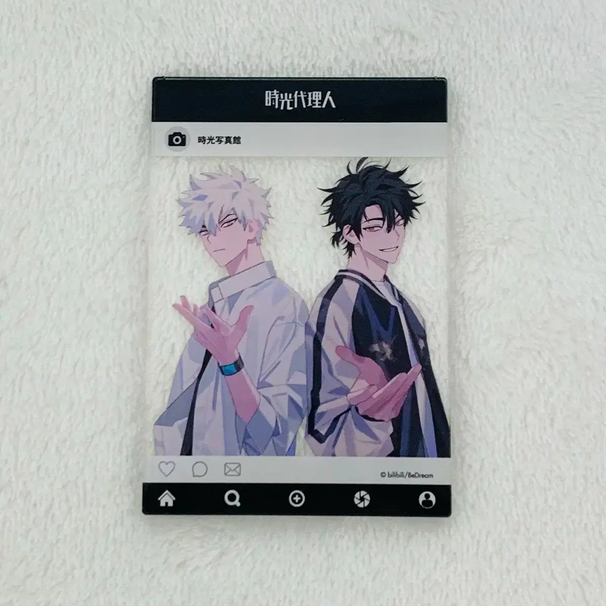 Time Agent Goods Inflic Illustration Acrylic Card Lew Guang Qing Xiaoxi