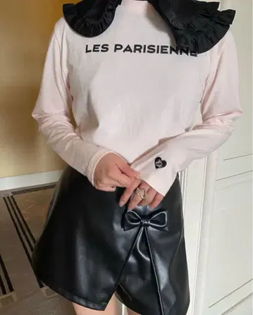 epine 리본 스커트 팬츠 가죽