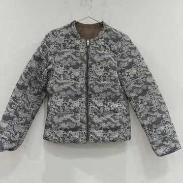 dinos soclose 꽃무늬 리버서블 다운 자켓 S 브라운