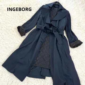 잉게보그 핑크하우스 빅 칼라 프릴 트렌치코트 세일러 11호