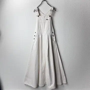 Wrangler 랭글러 오버롤 스커트 화이트