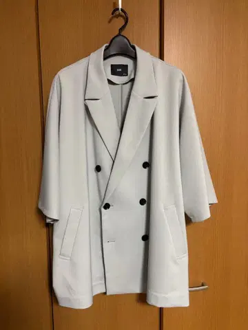 ZARA 라이트 그레이 더블 브레스트 테일러드 자켓 M