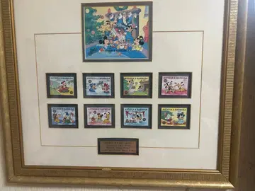 [액자 포함] 디즈니 한정판 우표 컬렉션 홀리데이 베이비스 크리스마스