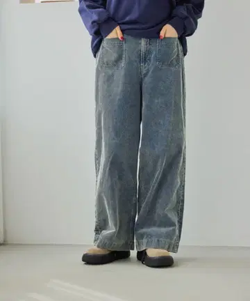 니코앤드 코듀로이 포켓 와이드 팬츠