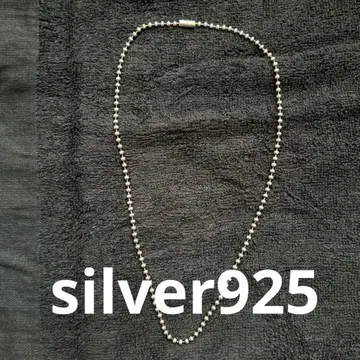 실버 925 볼 체인 목걸이