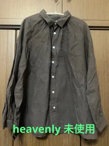 heavenly 브러쉬드 코튼 린넨 개더 셔츠