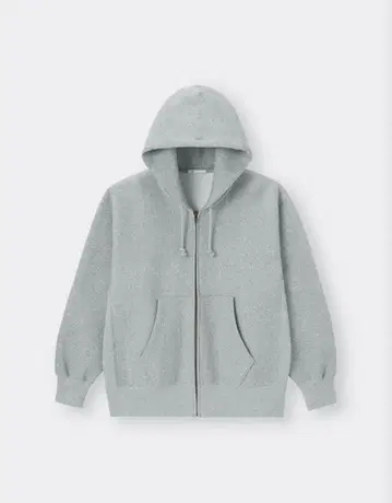 [ 새상품 ] 헤비 웨이트 맨투맨 풀 집업 후드티 (긴팔) 그레이