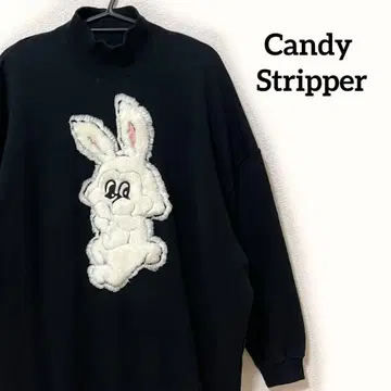 Candy Stripper 오버 사이즈 맨투맨 트레이닝복 토끼