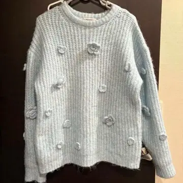 MOUSSY 마우지 FLORAL MOTIF OVER 스웨터 꽃무늬