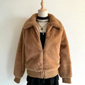 BANANA REPUBLIC 퍼 블루종 포근포근 페어리 그런지