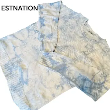 [새상품급] ESTNATION 타이다이 니트 스웨터 L