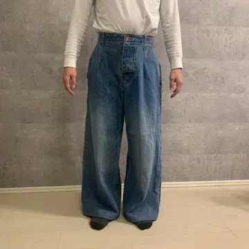 AlexMullins 데님 와이드 팬츠