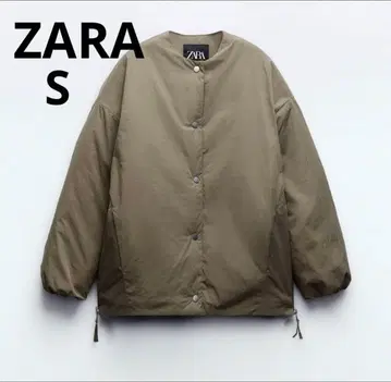 ZARA ZW COLLECTION 퀼팅 자켓 S 카키