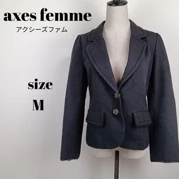 [ a2070 ] axes femme 테일러드 자켓 M 블랙 장미