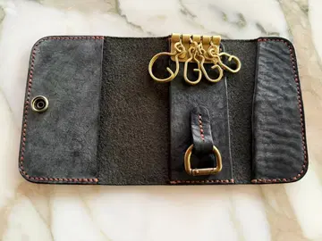 가죽 키케이스 블랙 카드 스마트 지갑