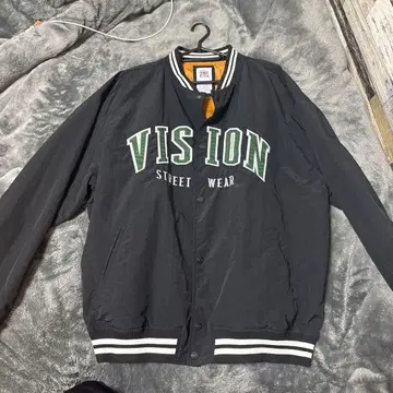 VISION STREET WEAR 바시티 자켓 M 사이즈 블랙