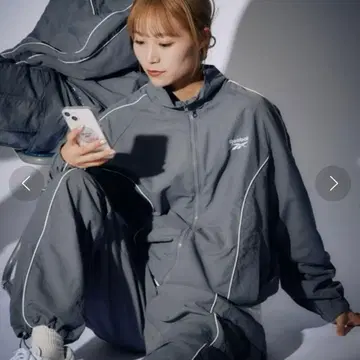 [Reebok 별주] 나일론 파이핑 트랙 자켓 M