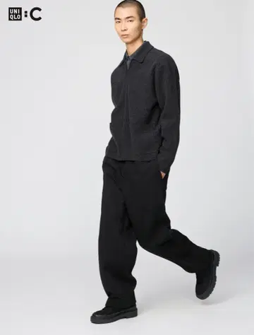 UNIQLO:C 맨투맨 와이드 팬츠 L