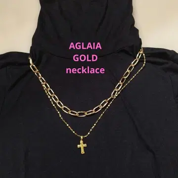 골드 도금 크로스 목걸이