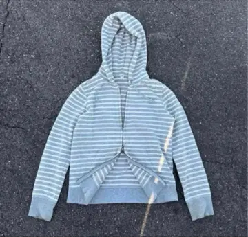 UNIQLO 보더 더블 지퍼 후드티