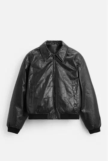 ZARA 페이크 레더 자켓