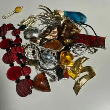 액세서리 세트 ( 목걸이 브로치 ) 세트 15점 이상