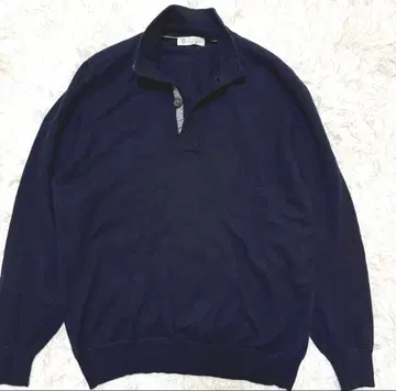 BRUNELLO CUCINELLI 캐시미어 100% 니트 스웨터 네이비