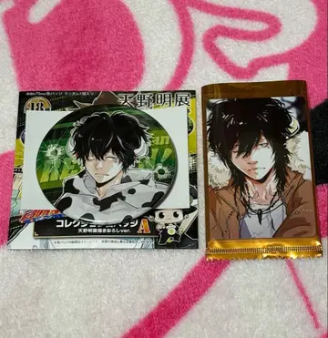 아마노 아키라 전시회 셀카풍 트레이딩 카드 캔뱃지