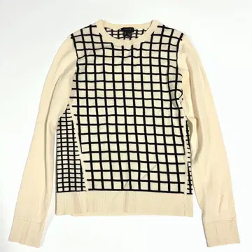 [ 새상품급 ] Theory 울 격자 무늬 긴팔 니트 스웨터