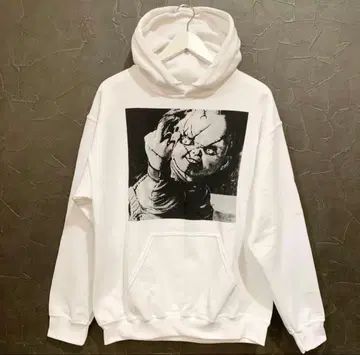 남녀 공용 소량 입고! 차일드 플레이 처키 후드티/화이트