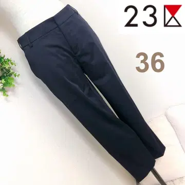 23구의 워셔블 다크 네이비 팬츠 36
