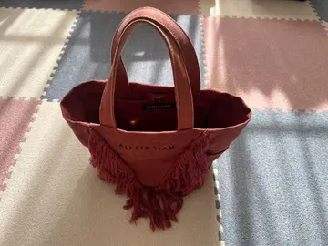 ALEXIA STAM 프린지 토트백 빨간색