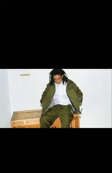 엔노이 바스락 셋업 초기 카키 L