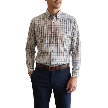 [ 새상품 ] Loisir 버튼 다운 셔츠 체크 무늬 M