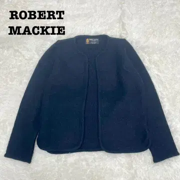 로버트 마키 니트 긴팔 볼레로 블랙 스코틀랜드제 울 100%