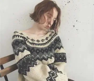 BEAUTY&YOUTH 노르딕 무늬 스웨터