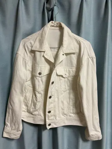 화이트 데님 자켓 화이트 G
