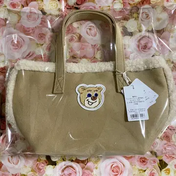 페이러 올드 테디 와펜 보아 토트백 베이지 새상품