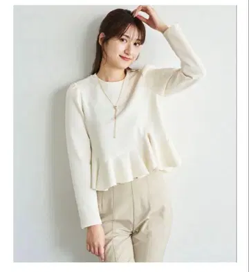 COCODEAL 아지메 페플럼 블라우스