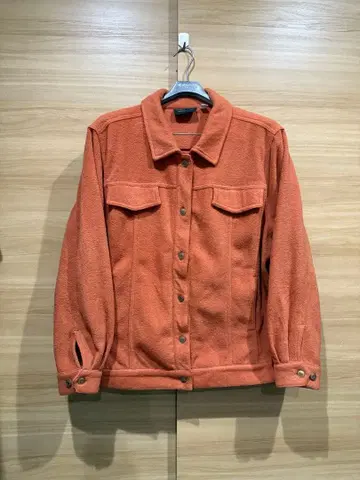 BB 자켓 오렌지 플리스 자켓 1X 사이즈