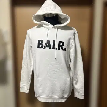 BALR. 화이트 후드 부착 후드티