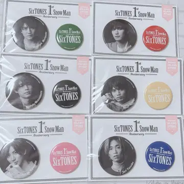 SixTONES 1st Anniversary 캔뱃지